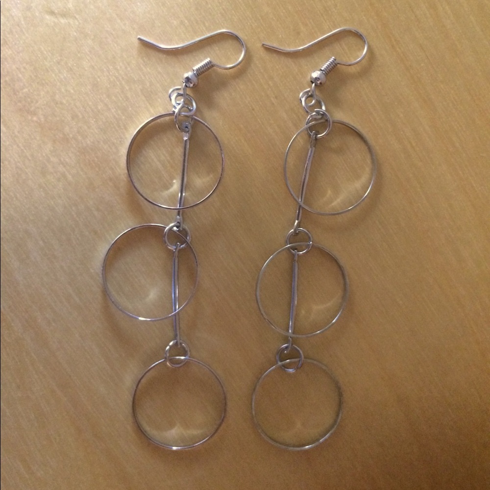 Linear Drop Earrings - Picture 2 of 2
